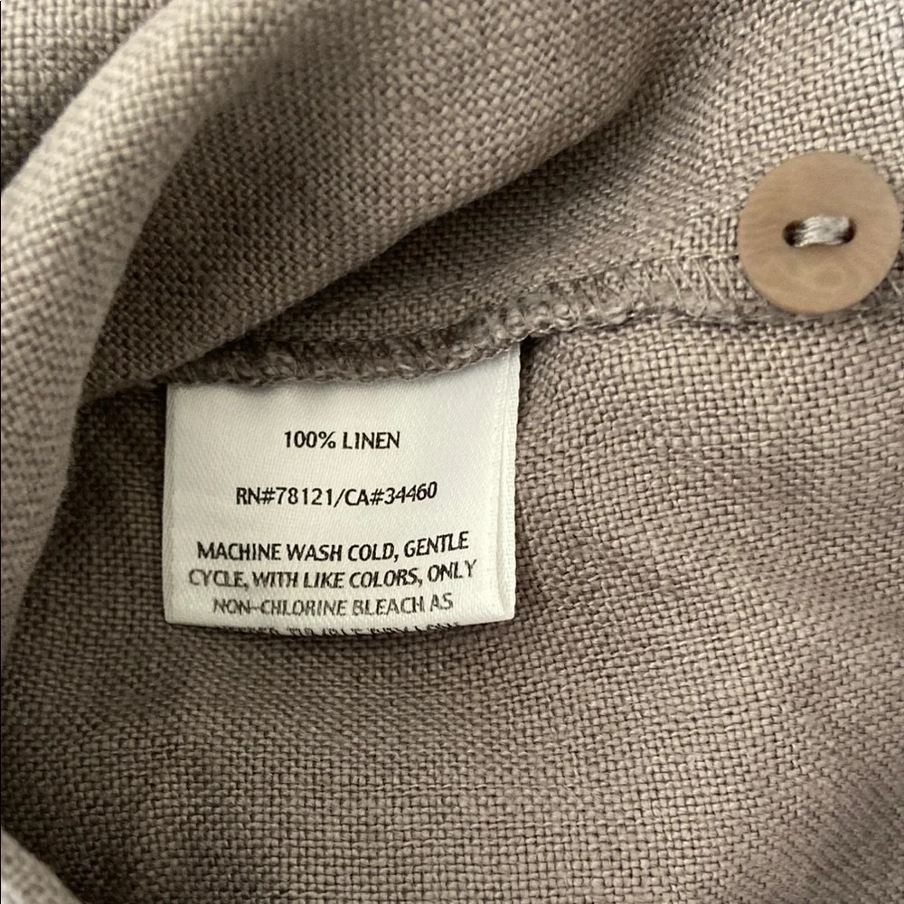 Eileen Fisher Linen Cropped Pants S - Picture 4 of 4